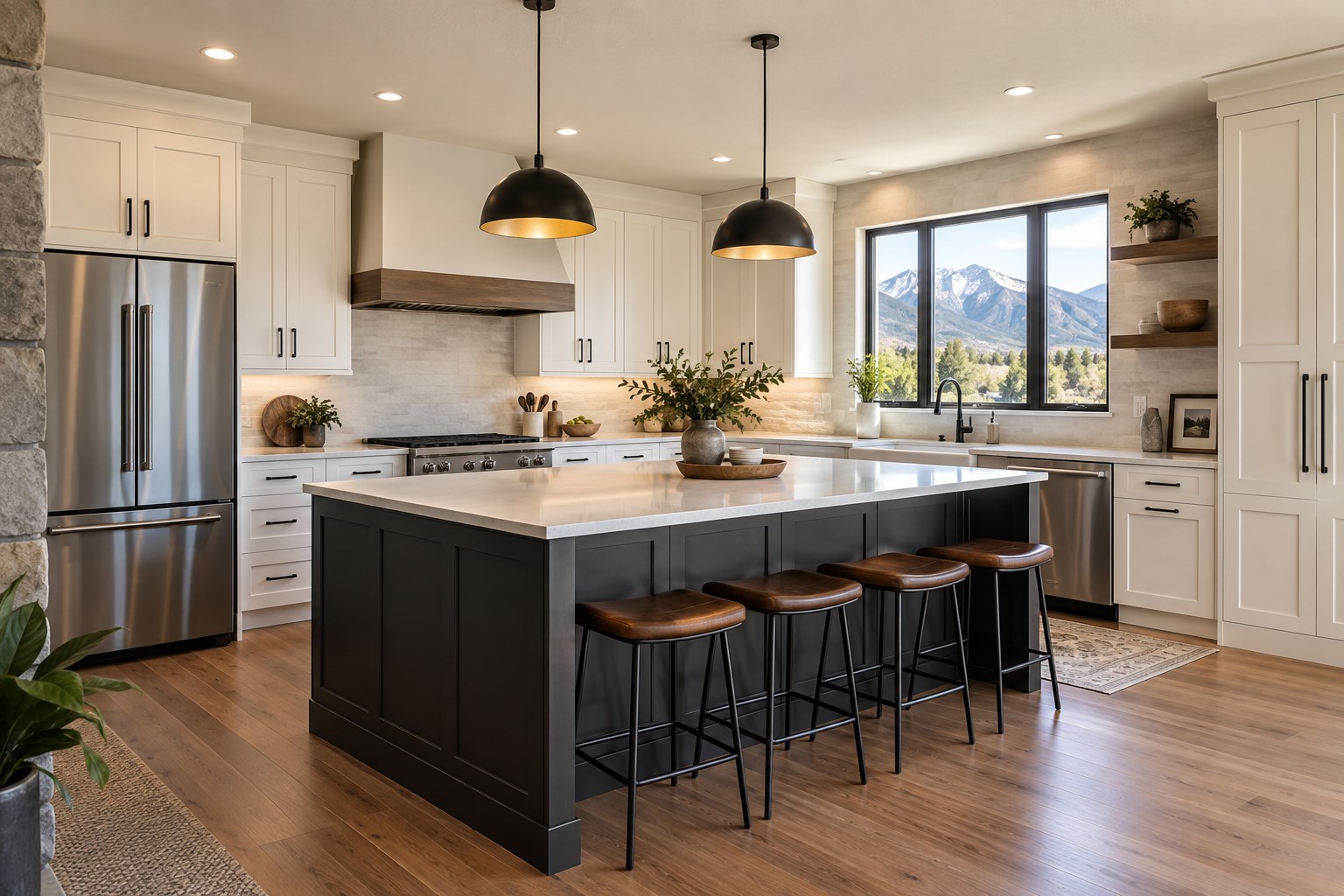 Bright modern remodeled kitchen